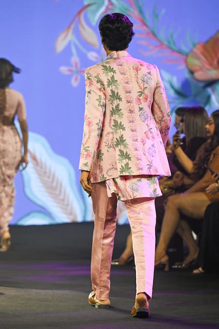 Mahima Mahajan Nawal Quilted Hand Embroidered Blazer Kurta Set 