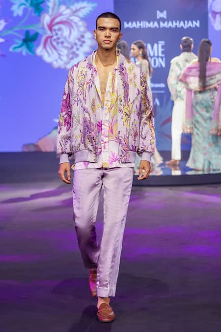 Mahima Mahajan Aalan Printed Quilted Bomber Jacket 