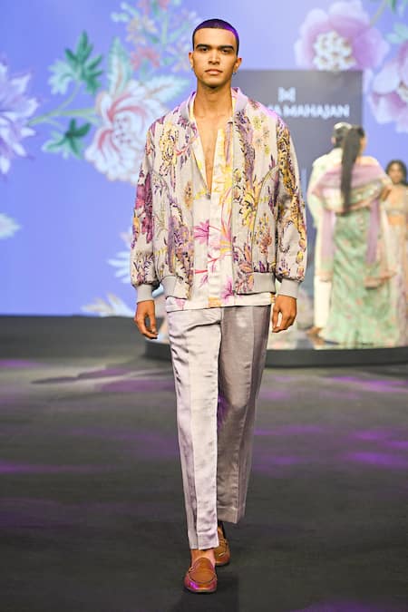 Mahima Mahajan Aalan Printed Quilted Bomber Jacket 