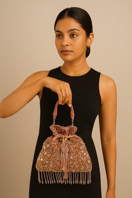 A Clutch Story Phoolrani Embellished Potli 
