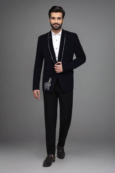 Arihant Rai Sinha Cutdana Work Single Breasted Blazer 