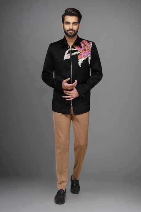 Arihant Rai Sinha Floral Print Bomber Jacket & Pant Set 