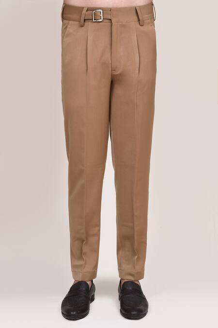 Arihant Rai Sinha_Black Polyester Embroidery Floral Jacket And Pleated Pant Set _Online_at_Aza_Fashions