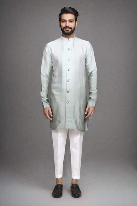 Arihant Rai Sinha Off White Sequins, Brooches Dotted Swiss Sherwani Kurta And Pant Set Online at Aza Fashions Arihant Rai Sinha_Off White Sequins, Brooches Dotted Swiss Sherwani Kurta And Pant Set _Online_at_Aza_Fashions