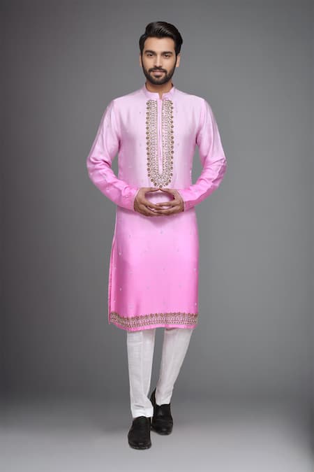 Arihant Rai Sinha Ombre Zardozi Embroidered Kurta & Pant Set 