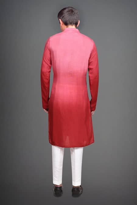 Arihant Rai Sinha Ombre Crane Embroidered Kurta & Pant Set 