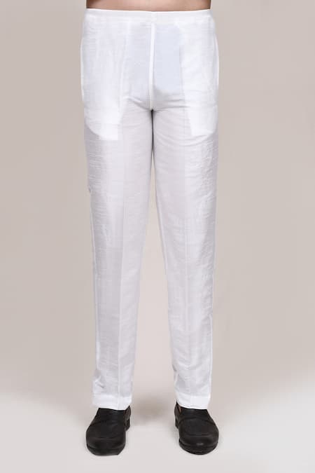 Arihant Rai Sinha_Pink Muslin Mirrors, Embroidery Tie-dye Work Kurta And Pant Set _Online_at_Aza_Fashions