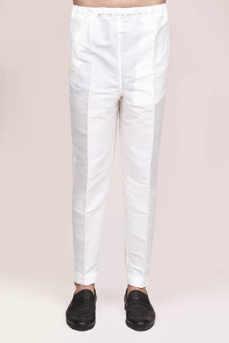 Arihant Rai Sinha_Cream Brocade, Silk Floral Printed Kurta And Pant Set _Online_at_Aza_Fashions