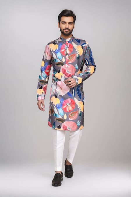 Arihant Rai Sinha Digital Print Floral Kurta & Pant Set 