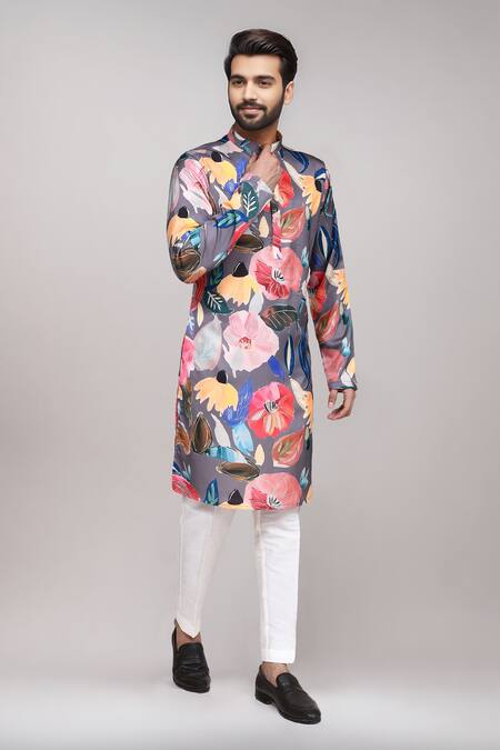 Buy Arihant Rai Sinha Multi Color Digital Print Floral Kurta And Pant Set Buy_Arihant Rai Sinha_Multi Color Digital Print Floral Kurta And Pant Set