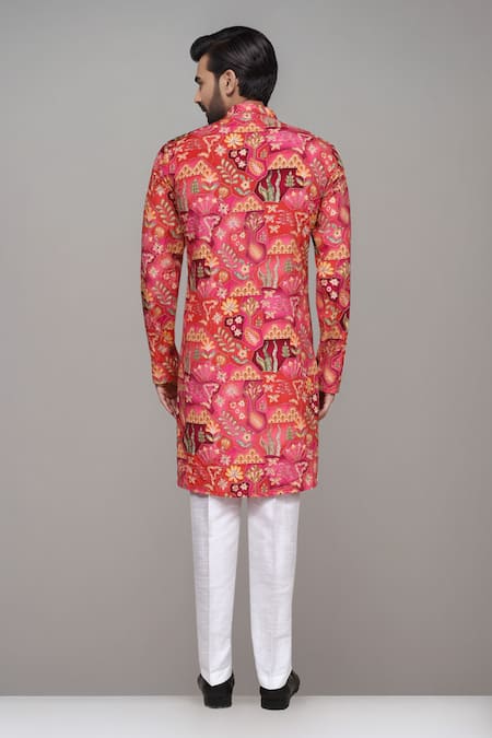 Arihant Rai Sinha Digital Print & Sequin Work Kurta Set 