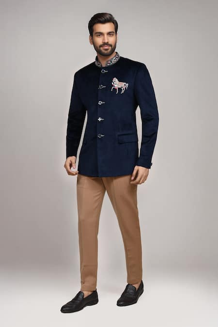 Arihant Rai Sinha Velvet Bandhgala With Pant 