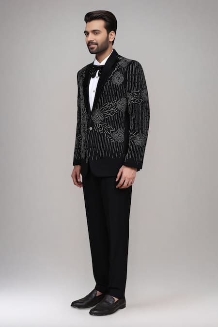 Buy Arihant Rai Sinha Black Satin, Silk Beads, Embroidery Suit Set Online at Aza Fashions Buy_Arihant Rai Sinha_Black Satin, Silk Beads, Embroidery Suit Set _Online_at_Aza_Fashions