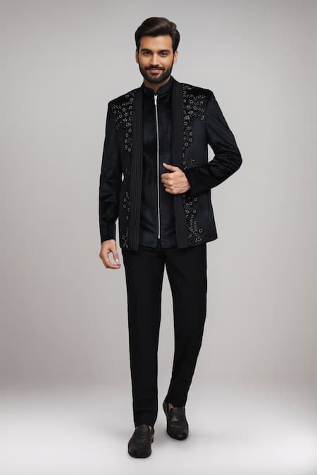 Arihant Rai Sinha Pipe Work Bandhgala & Pant Set 