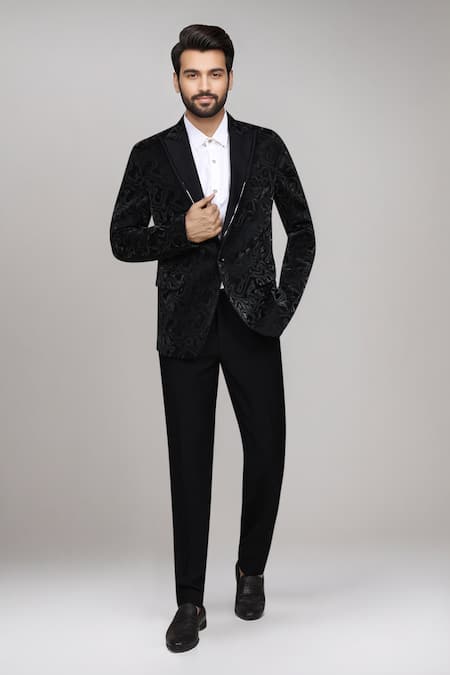 Arihant Rai Sinha 3D Velvet Suit With Shirt & Terry Rayon Pant 