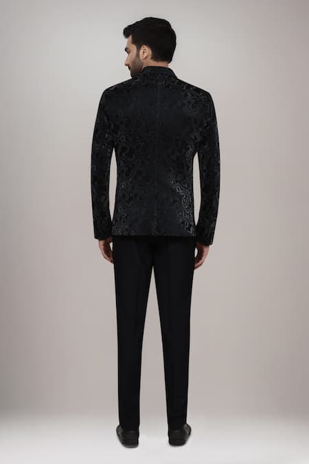 Arihant Rai Sinha 3D Velvet Suit With Shirt & Terry Rayon Pant 