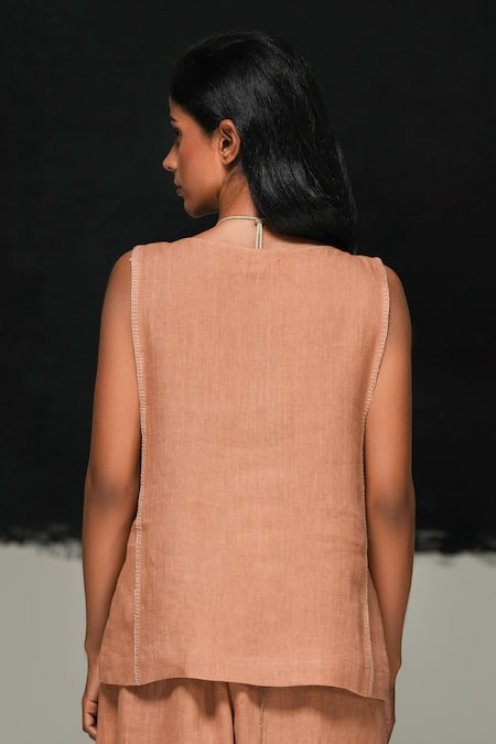 Urvashi Kaur Aron Handwoven Linen Pant 