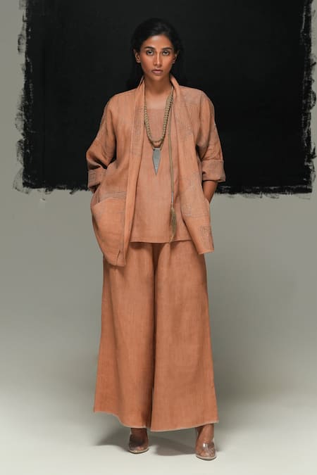 Urvashi Kaur Aron Handwoven Linen Pant 
