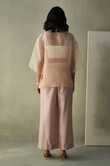 Febo6 Sorbet Floral Bud Embroidered Blouse 