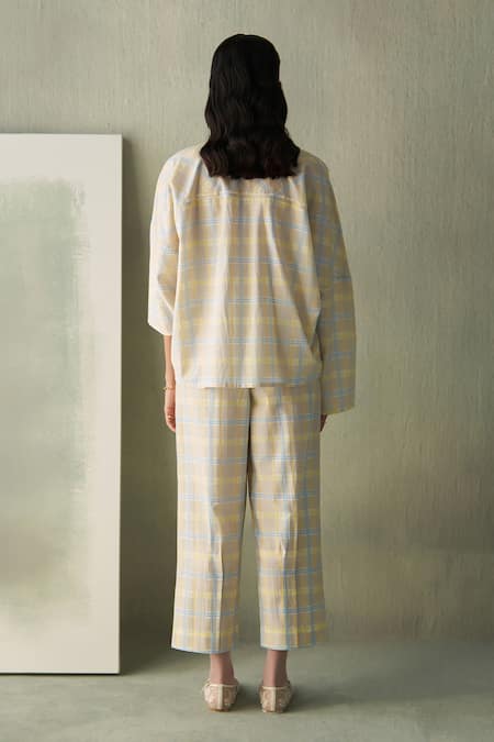 Febo6 Popcorn Checked Trouser 