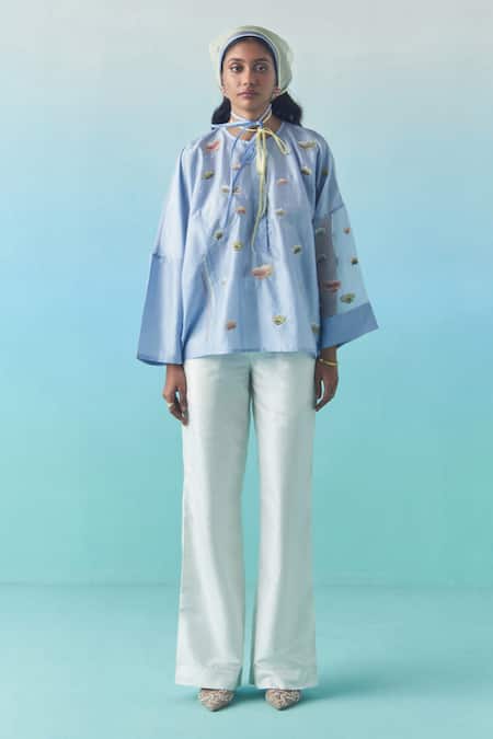 Febo6 Silk Plain Trouser  