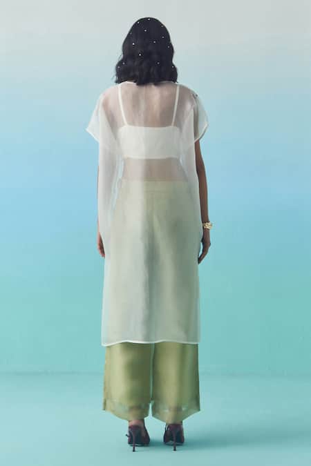 Febo6 Hand Embroidered Twig Motif Trouser 