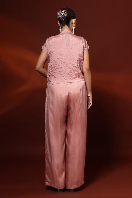 Label Shristi Chetani Hand Embroidered Jumpsuit & Short Jacket Set 