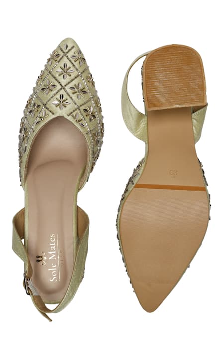 Sole Mates by Palak Fire Cracker Hexagon Pattern Heels 