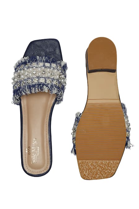 Sole Mates by Palak Boho Chic Embellished Tasselled Flats 