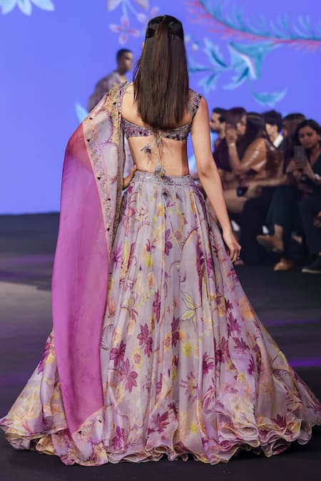 Mahima Mahajan Hanifa Floral Print Lehenga Set 
