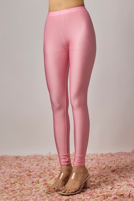 Buy_Krishna Padia_Pink Lurex, Georgette, Lycra, Silk Embroidery, Stones Floral Hand Anarkali Set _Online_at_Aza_Fashions