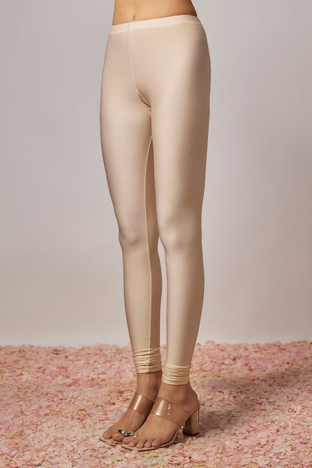 Krishna Padia_Ivory Lurex, Georgette, Lycra, Organza Embroidery Square Neck Hand Kurta Set _Online_at_Aza_Fashions