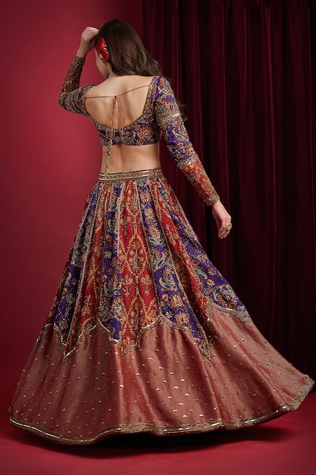 Aayushi Maniar Rajmala Multi Panelled Embroidered Lehenga Set 
