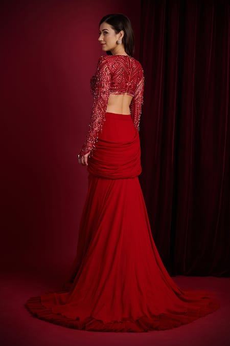 Aayushi Maniar Kaira Mermaid Lehenga & Blouse Set 