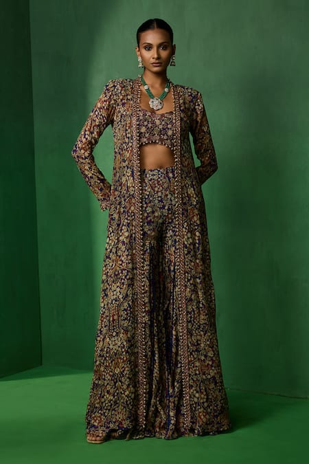 Ridhima Bhasin Seren Printed Jacket Sharara Set 