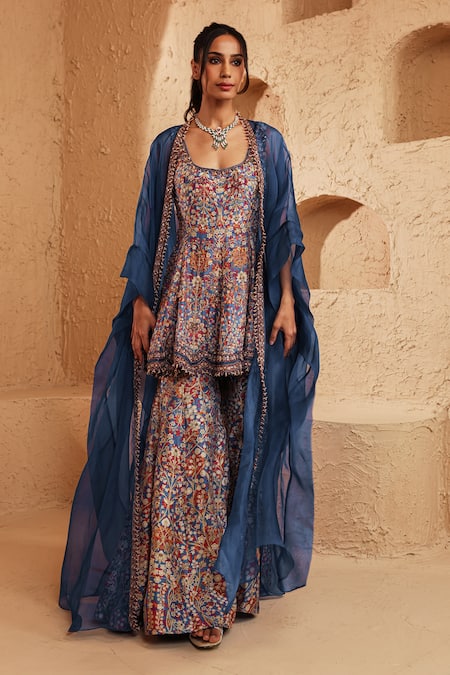 Ridhima Bhasin Kaera Chanderi Cape Sharara Set 