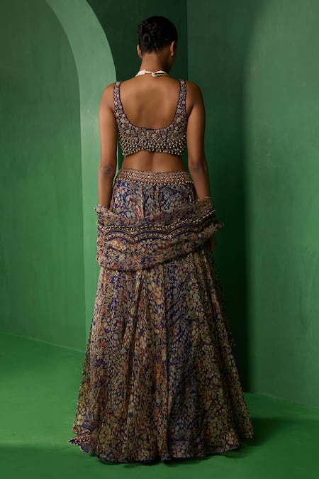 Ridhima Bhasin Ovelyn Printed Blouse Lehenga Set 