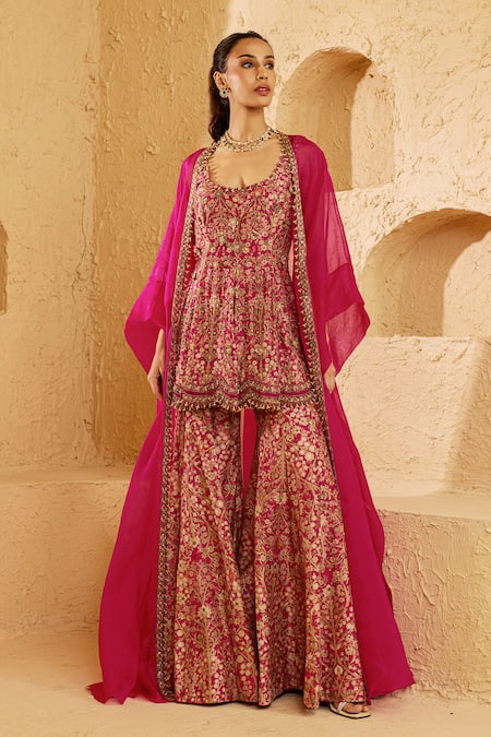 Ridhima Bhasin Eirah Embroidered Cape Sharara Set 