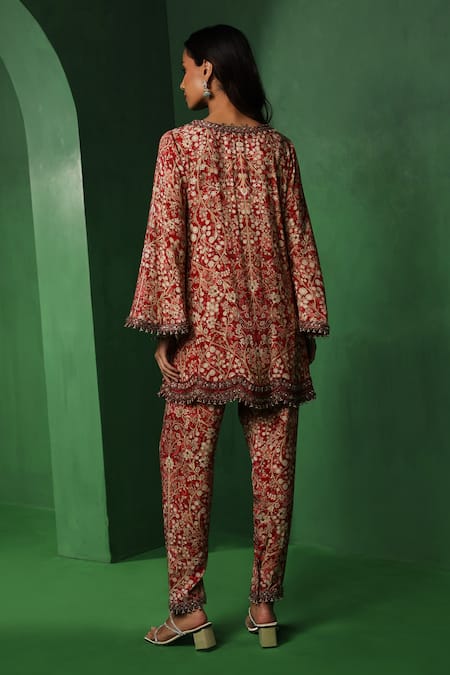 Ridhima Bhasin Sia Floral Embroidered Kurta & Pant Set 