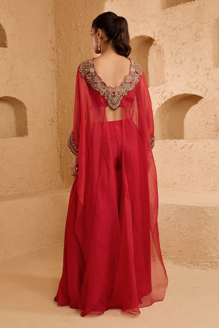 Ridhima Bhasin Kair Embroidered Kaftan & Pant Set 