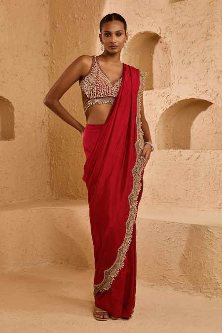 Ridhima Bhasin Miera Embellished Saree With Blouse 