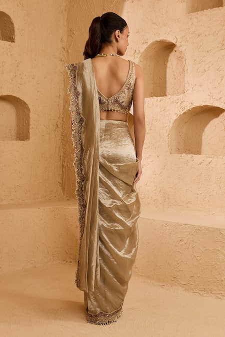 Ridhima Bhasin Aurelia Pre-Draped Saree & Blouse Set 