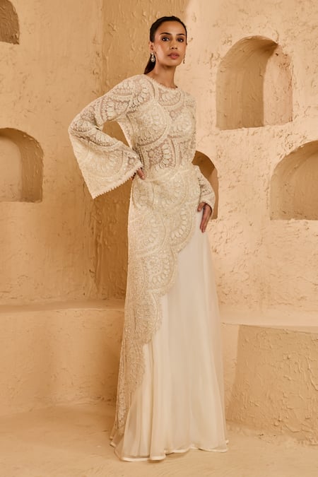 Ridhima Bhasin Noorah Embroidered Kurta Palazzo Set 