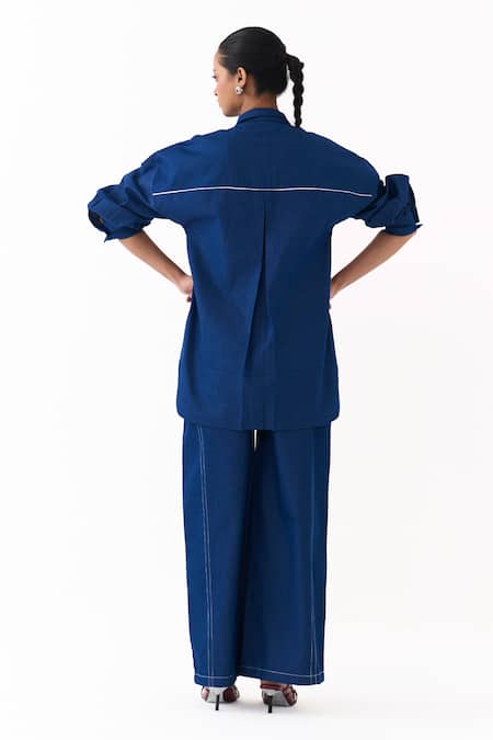 Three Patchwork Embroidered Top & Pant Set 