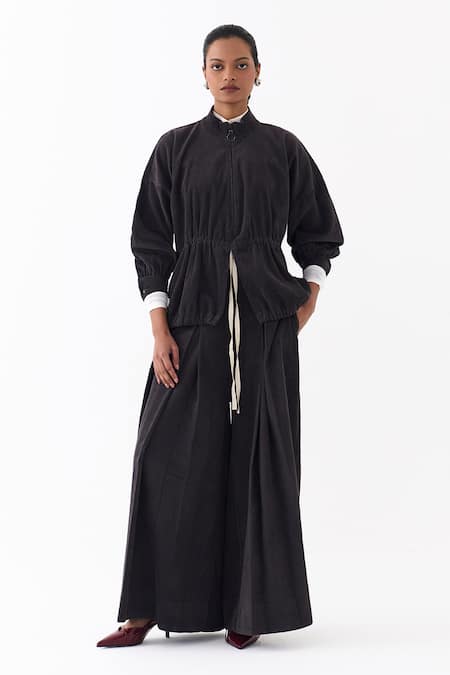 Three Corduroy Top & Palazzo Set