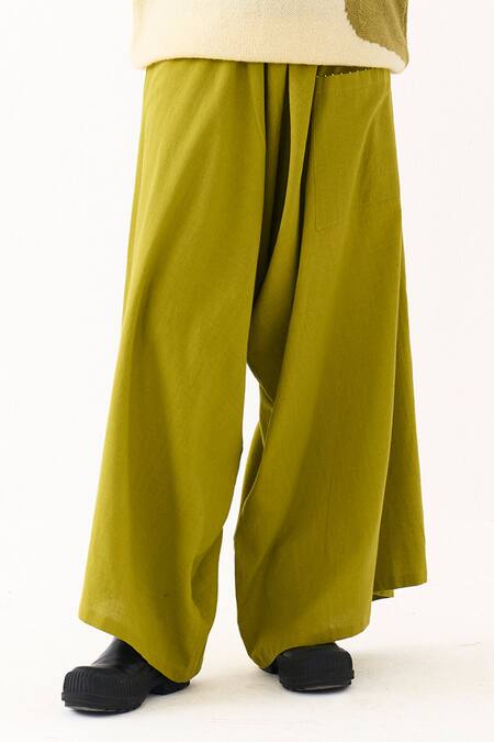 Three Ivory Wool, Cotton Crew Neck Hand Knitted Abstract Pattern Sweater With Pant Online at Aza Fashions Three_Ivory Wool, Cotton Crew Neck Hand Knitted Abstract Pattern Sweater With Pant _Online_at_Aza_Fashions