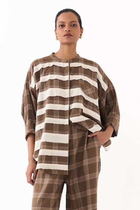 Three Checkered Pattern Shirt 