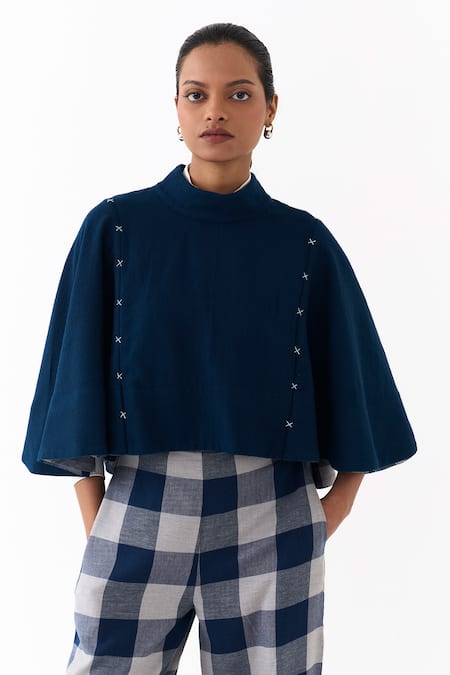 Three Reversible Poncho Top