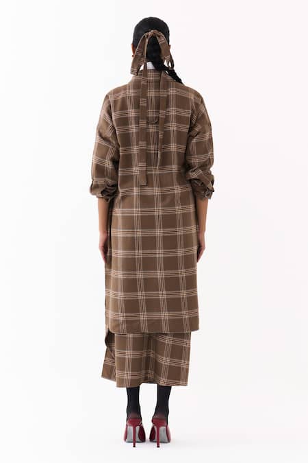 Three Checkered Pattern Jacket