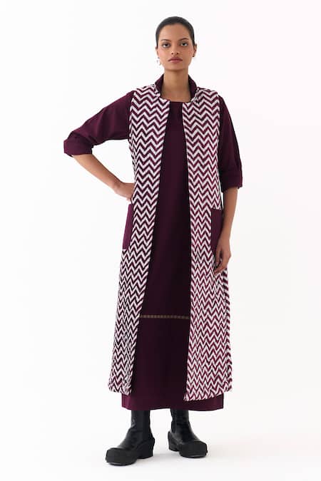 Three Chevron Quilted Jacket